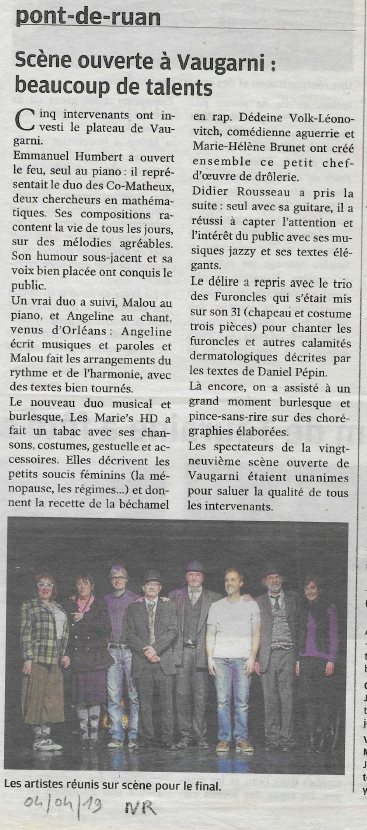 Article de presse 04 04 2019